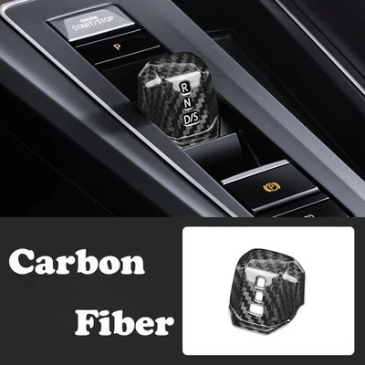 Carbon Fiber Car Gear Shift Knob Cover Trim For Volkswagen Golf 8 GTI 2021-2023 - Image 1 of 4