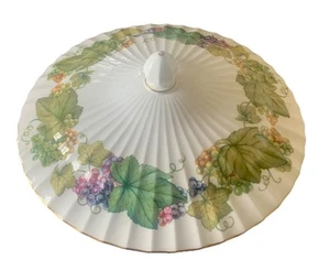 Royal Worcester Bone China Vine Harvest 1 x Casserole Lid Only c1970s 9in Mint - Picture 1 of 8