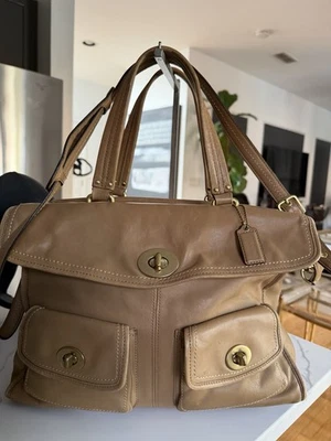 Редкий тренер желтовато-коричневый кожаный Hampton Legacy портфель Дамская сумка сумка для ноутбука сумка -12980 - Изображение 1 из 4