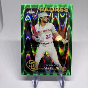 2024 Topps Chrome Fernando Tatis Jr. #263 Aqua Raywave Refractor /199 Padres - Picture 1 of 3