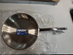 Piazza "5 Stars" Stainless Steel Frying Pan, 12.6-Inches - Picture 1 of 4