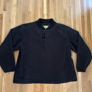 Cabela's 3 Button Henley Heavy Sweater Mens 2xl Made In Swaziland - Picture 1 of 7