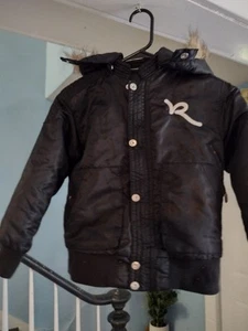 Racawear Childs Winter Coat Black With Fur Trim - Picture 1 of 4