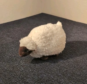 Bath & Body Works Sheep Lamb Plush Stuffed Animal 8" White Sherpa Brown Face - Picture 1 of 5