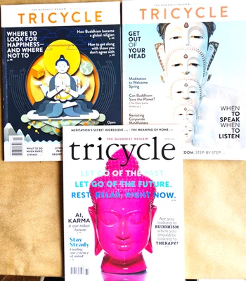 3 Tricycle The Buddhist Review magazines Spring '18 & '19, Winter 2019 - Image 1 of 4