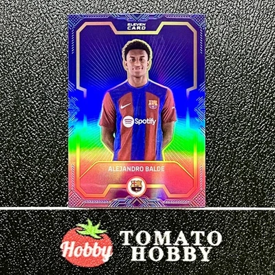 ELEVENCARD TEAM SET 2023-24 ALEJANDRO BALDE /199 BLUE REFRACTOR BARCELONA - Image 1 of 2