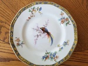 Theodore Haviland 7.5" Salad Plate Bamboo Bird Pattern Fine Dinnerware - Picture 1 of 6