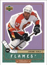 1999-00 UD Retro Calgary Flames Hockey Card #12 Jarome Iginla