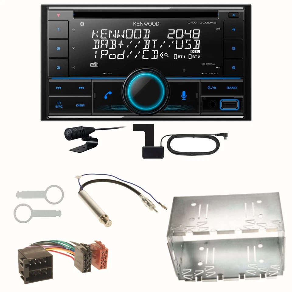 Kenwood DPX-7300DAB Bluetooth DAB Einbauset für Polo 6N2 9N Bora Ibiza 6L - Bild 1 von 1