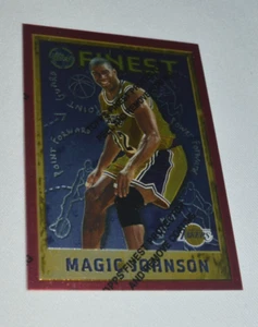 1996 TOPPS FINEST - MAGIC JOHNSON LOS ANGELES LAKERS CARD # 252 - Picture 1 of 4