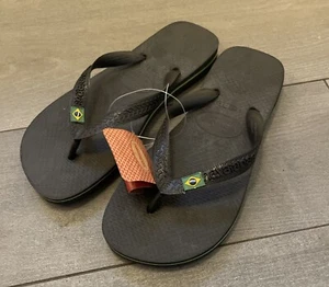 Neu mit Etikett - Havaianas Flipflops Badelatschen, schwarz, Größe 37/38 - Bild 1 von 2