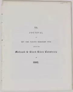 Rev. John Taylors Missionary Tour through Mohawk & Black River Countries in 1802 - Foto 1 di 3