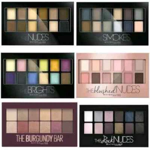 Maybelline 12 Colour Eyeshadow Palettes Nudes, The City Kits - Select Yours New - Picture 1 of 9