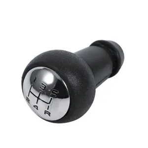 High Quality Plastic+Chrome 5 Speed Gear Shifter Knob Decorative For Peugeot 207 - Picture 1 of 6