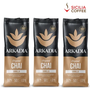 3kg Arkadia *** VANILLA *** Chai Latte Powder Drink Cafe Use Tea Sicilia Coffee - Picture 1 of 2