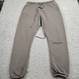 Fear Of God Essentials Pants Mens Large Brown Sweatpants Draw String Jogger A2 - Picture 1 of 17