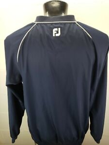 Footjoy FJ V-Neck Pullover Windbreaker Jacket Mens Large Bolingbrook GC Logo