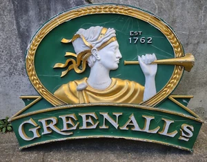 GREENALLS GIN SIGN Pub Tienda Minorista Exhibición Publicidad Cervecería Salvamento Bar Genial - Imagen 1 de 22