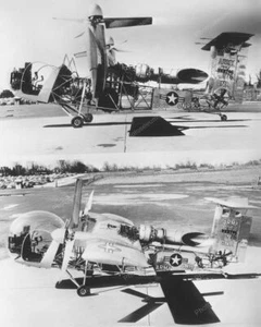 First Tilt Wing Airplane Helicopter1957 Vintage 8x10 Reprint Of Old Photo - Picture 1 of 1
