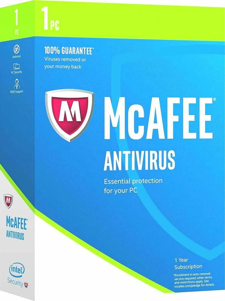 NEW SEALED McAfee Antivirus 2017 1 PC 1 year - Image 1 of 1