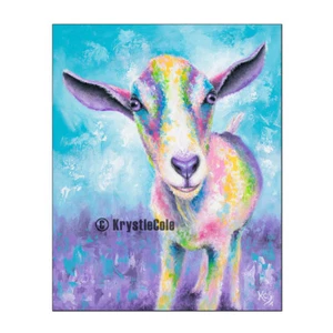 Baby Ziege Kunstdruck von Krystle Cole - Bild 1 von 4
