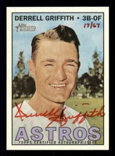 2016 Topps Heritage Real One Autograph/Auto Red Ink #DGR Derrell Griffith 17/67