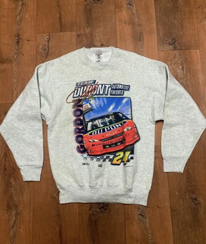 Vintage Nascar Jeff Gordon Dupont Checklist Sweatshirt Medium Fruit Of The Loom Cover