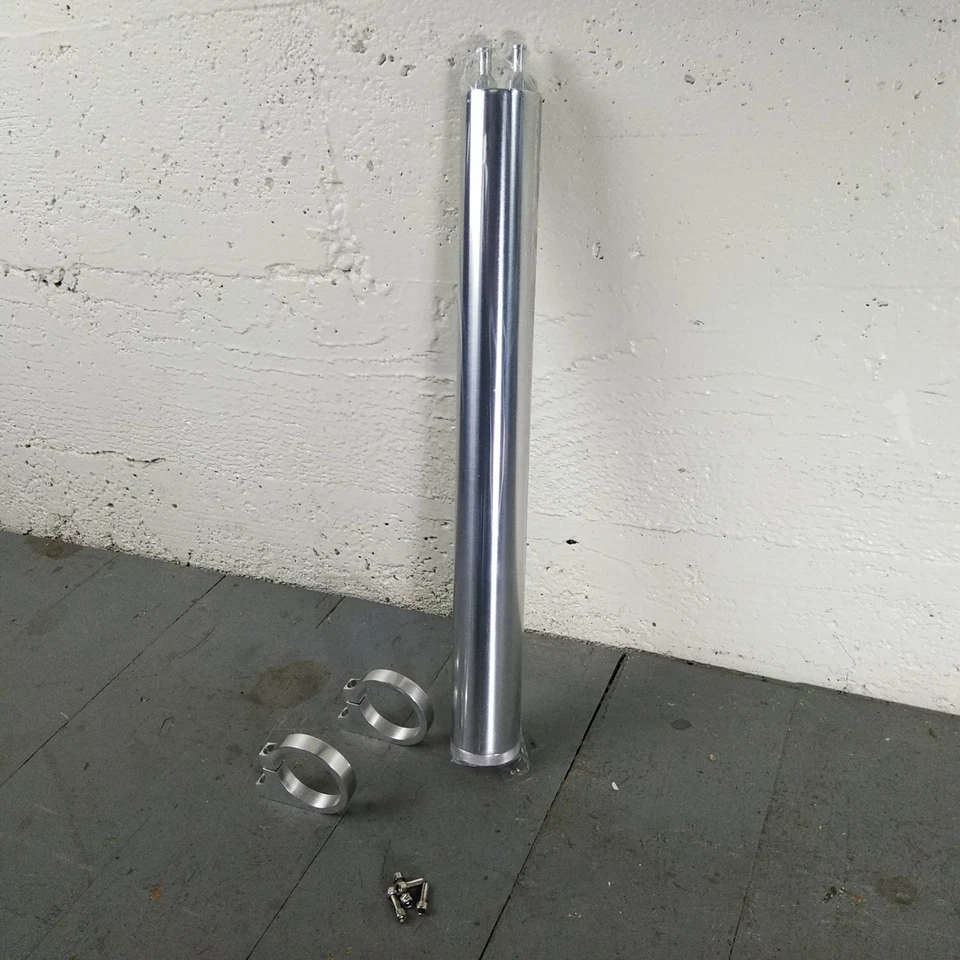 Chevy II Nova 1962-67 17" Billet radiador desbordamiento tanque Puke 283 230 300 ss gm  Foto 1 de 4