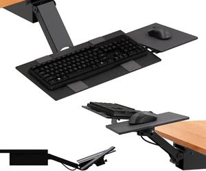 KT2 Keyboard Tray Under Desk Adjustable Height - Standing Desk Keyboard Tray - Picture 1 of 2