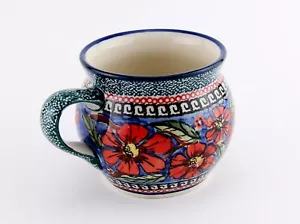 Polish Pottery 16 oz Bubble Coffee Mug – Stoneware by Zaklady Boleslawiec - Picture 1 of 4