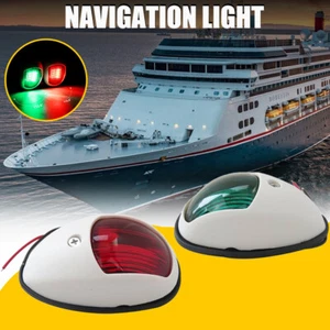 2x LED Navigation Lights Nav Lamp Side Mount Port Starboard Marine Yacht Boat US - Picture 1 of 9
