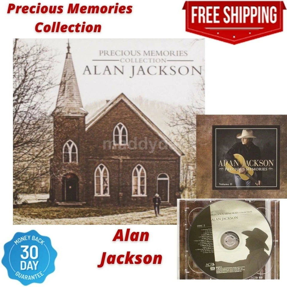 2 Pieces Set CD Precious Memories Collection Alan Jackson Church Hymn Gospel Foto 1 de 2