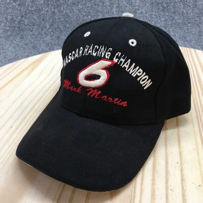 Gorra de béisbol NASCAR Racing Champion Mark Martin 6 para hombre negra OS logotipo bordado Foto 1 de 4