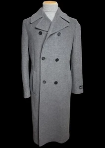 BNWT Men’s MSGM Double Breasted Overcoat IT44 XS/S Grey Wool RRP £795 - Picture 1 of 11