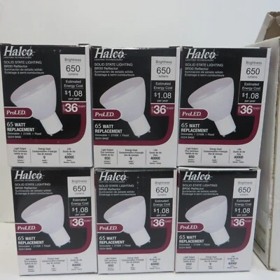 HALCO PRO LED 65W BR30FL9/827/GU24/LED 120V 650 LUMENS DIMMABLE CASE OF 6 LIGHTS - Image 1 of 4