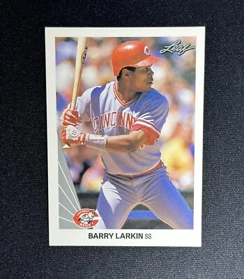 1990 Leaf Barry Larkin #18 Baseball Card Cincinnati Reds HOF - Image 1 of 2