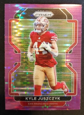 KYLE JUSZCZYK 2021 Football Fanatics Purple Pulsar Prizm #57 San Francisco 49ers - Image 1 of 2