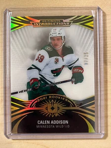 2021-22 Upper Deck Ultimate Introductions #UI-27 Calen Addison - Minnesota /25 - Picture 1 of 2
