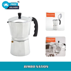 Heavy Duty Stove Top Percolator Coffee Pot Maker Aluminum Steel 9-Cup / 3 Cup - Picture 1 of 10