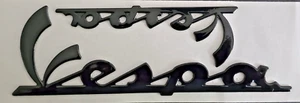 2 x Vespa 3D-Aufkleber • 150x48mm • 98x32mm • Badge • Sticker • Emblem • Schwarz - Bild 1 von 1