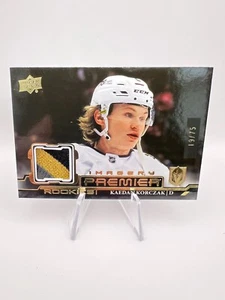 Kaedan Korczak - 2022-23 UD Premier Imagery #PDJR-KK Black 3-Color Patch /75 RC - Picture 1 of 3