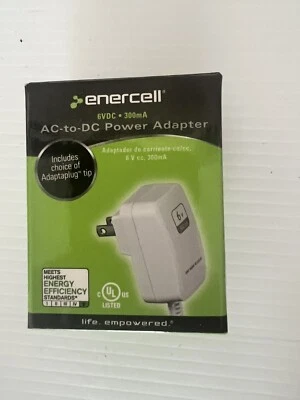 Enercell AC to DC Power Adapter 6V DC 300mA 273-313 - Image 1 of 2