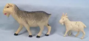 2 Billy Goat Toys Celluloid Christmas Putz Decoration Railroad Display VTG #41 - Picture 1 of 2