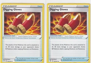 Pokemon TCG - Evolving Skies - Digging Gloves 145/203 - Lot Of 2 - Item - Z2054 - Picture 1 of 2