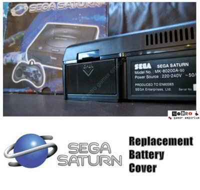 Sega Saturn Battery Cover Back Lid Replacement - TOP QUALITY - fast shipping