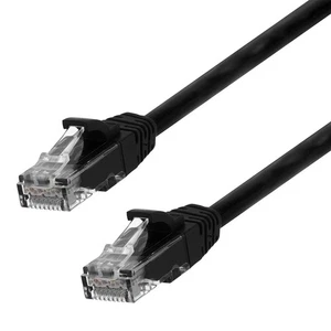 Ethernet Patch Cable CAT6, UTP, 24AWG, 0.5 Ft,  10 pack, Black - Picture 1 of 4