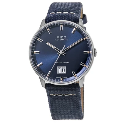 Nuevo reloj para hombre Mido Commander Big Date automático esfera azul M021.626.17.041.00 Foto 1 de 4