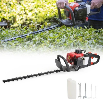 24" Double Sided Blade 26cc Gas Hedge Trimmer Recoil Gasoline Trim Blade - Image 1 of 4