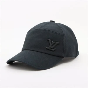 Louis Vuitton M77125 Cap Aerogram AL1253 Cap Cotton Black - Picture 1 of 6