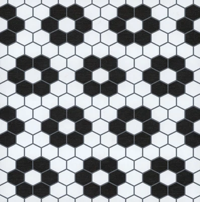 FP3931 Biscotto Peel & Stick Floor Tiles, Black - Image 1 of 4